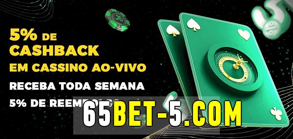 Promoções do cassino ao Vivo 65bet 